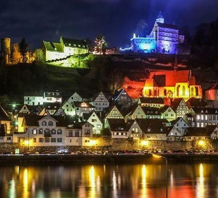 Natur Und Neckarblick Bei Heidelberg 希尔施霍恩 外观 照片